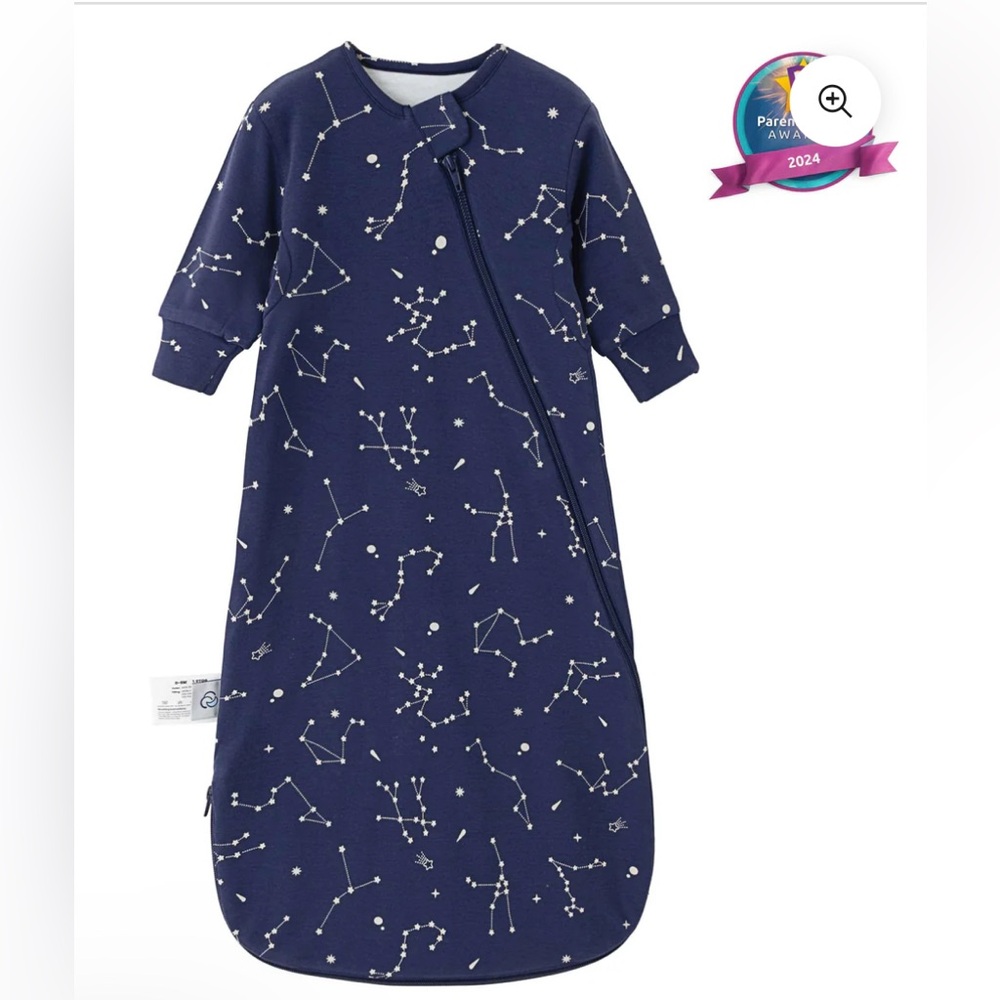 Constellation Print Organic Camel Wool Sleep Sack - 2.5 TOG